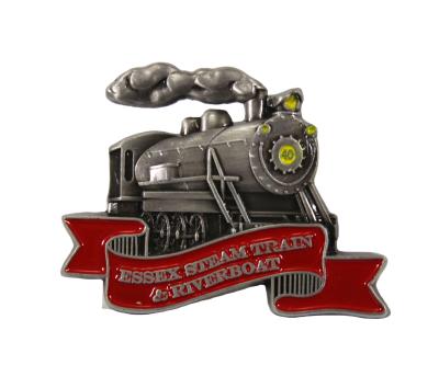 China Wholesale Custom 3D DIY Enamel 3D Antique Soft Train Pin Badge For Souvenir for sale