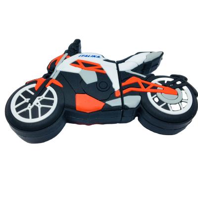 China PVC 3D Customized Motorcycle Shape PVC USB Flash Drive for sale