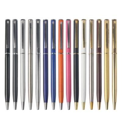 China Normal custom logo aluminum post gel pen all-aluminum metal penMetal ballpoint pen for sale