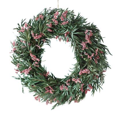 China Widely Used Wholesale Decoration Ring Wreath Easter Supplies Lower Wreath Vine Preserved Flower Wicker Wreath For Window for sale