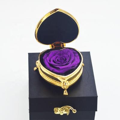 China Yunnan factory 5-6cm preserved rose gift box for 5-6cm valentine's day&wedding flower decorations for sale