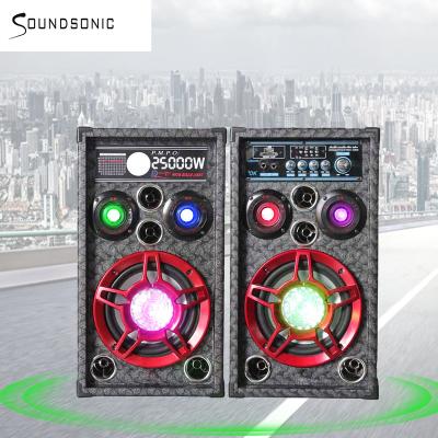 China Video Call Promotion 10 Inch Subwoofer Loudspeaker PA Bass System With Flashing Lights DJ xf-910 for sale