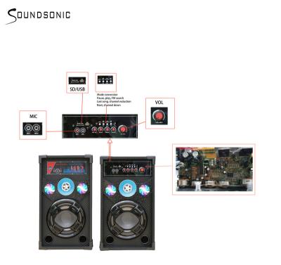 China Video call China factory 6 inch outdoor active portable subwoofer BT speaker with sd fm radio BT xf-061 for sale