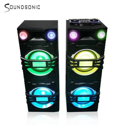 China Dual Video Call 10 Inch Professional Party Stage Wireless Subwoofer Loudspeaker With FM, SD, BT, 5eq for sale