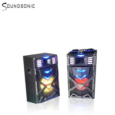 China Video Call 10 Inch Outdoor Active Loudspeaker Loudspeaker BT Speaker With Remote Control Led Light for sale