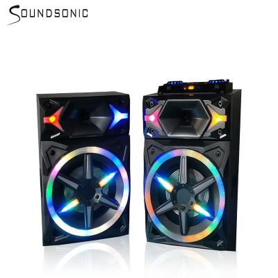 China Video call 12 inch speaker 120w subwoofer cart sound box wireless speaker with fm sd remote control for sale