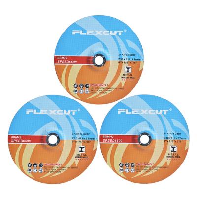 China 230x6.0x22mm grinding wheel disco de corte aluminum abrasive tools for sale