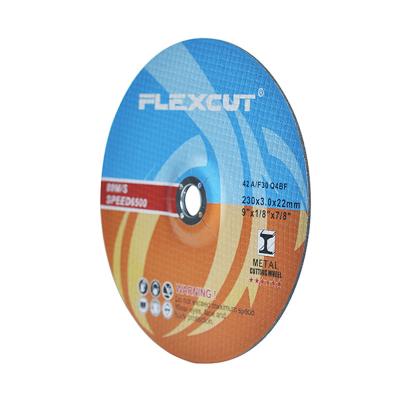 China FLEXCUT aluminum 9IN cutting wheel is used for cutting stainless steel and steel for sale