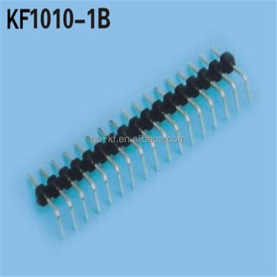 China PCB 2.54mm Right Angle Iceberg Strip Pin Header for sale