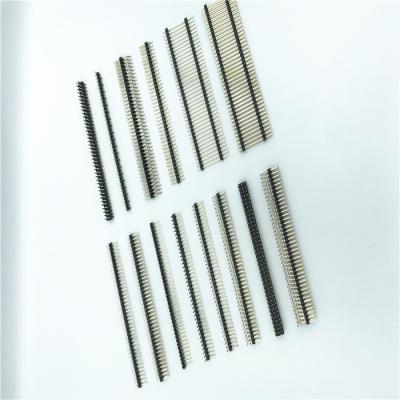 China PCB 2.54mm straight pin 1*60pin header 0.57*0.57MM for sale