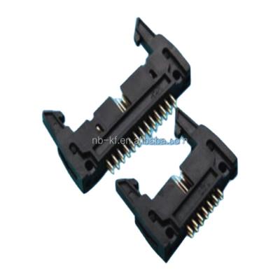 China PCB BIG PITCH 2.54mm LATCH SQUARE PIN TYPE WRAPPED HEADER for sale