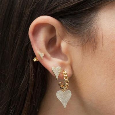 China Luckyee CLASSIC - wholesale new design earrings for women heart earrings fashion earring sets for sale