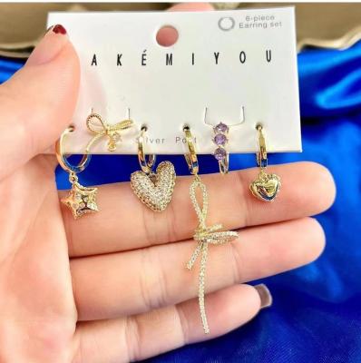 China Luckyee TRENDY - Trendy Hoop Earrings Jewelry Women Fashion Earring Sets for sale