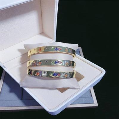 China LUCKYEE FASHIONABLE - Wholesale Stainless Steel Metal Bangle Eye Bangle for sale