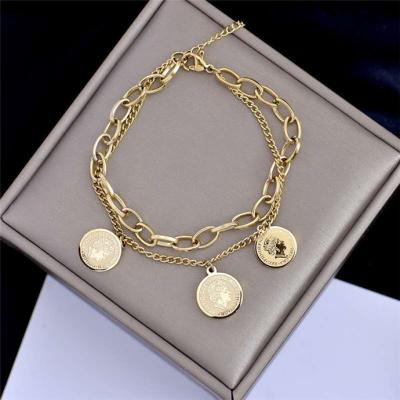 China Luckyee TRENDY - Hot Sale Women Stainless Steel Chain Necklace Layered Necklace for sale