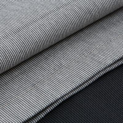 China Army Green Striped Cotton Fabric Woven Craft Blend Cotton Fabric For Plain Pants en venta