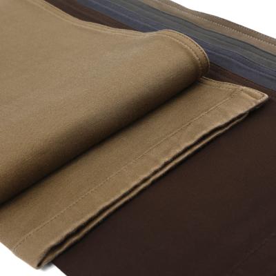 중국 321GSM 98% cotton 2% lycra fabric double layer satin spandex fabric for clothing 판매용