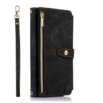 China New Multifunctional Shockproof Mobile Phone Flip Leather Case With Hand Rope Anti-fall For Apple iPhone 6 7 8 SE3 2022 SE2 for sale