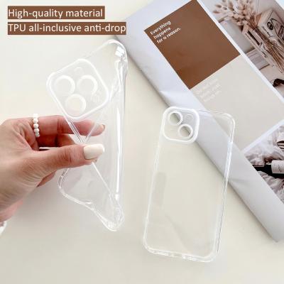 China Transparent Clear Shockproof Soft TPU Back Cover Cell Phone Case For iPhone 11 12 13 for sale