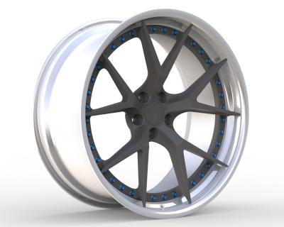 China Deep lip or deep dish 22 Rims Customized 2-PC Forged Alloy Rims  5x120 Made of 6061--T6 Aluminum Alloy for sale