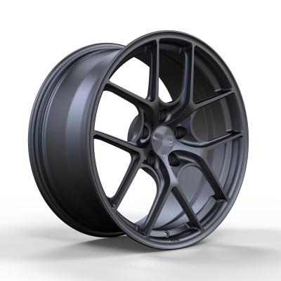 China Deep lip or deep dish Custom 19 20 inch 5x100 5x120 5x112 Gloss Matt Black Forged Alloy Car Wheel Rims for sale