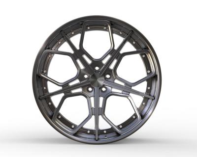 China Deep lip or deep dish Gloss Black Alloy Wheels 20 22 inch 5/112 Multi Spoke Monoblock Rims for Mercedes maybach for sale