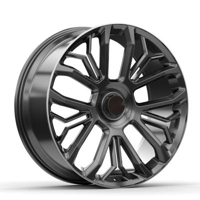 China Deep lip or deep dish 4x4 alloy forged wheels aluminum pcd 5x114.3 gloss black custom forged rims for sale