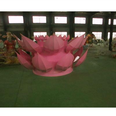 China Large Commercial Lotus Flower Light Outdoor Interesting Lantern Christmas Lights Lotus Flower Light Christmas Use Festival Exhibition for sale