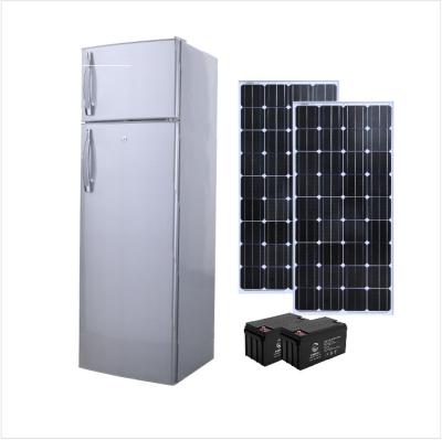 China DC12V 24V 270L 250W COMPRESSOR Solar Power Fridge DC Compressor Solar Powered Fridge For Home Caravan RV for sale