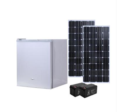 China COMPRESSOR DC12V 24V 38L 150W Solar Power Refrigerator Compressor Refrigerator with Li-battery Rechargeable Portable Solar Freezer for sale