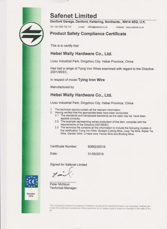 CE - Hebei Wally Hardware Co., Ltd.