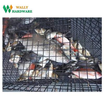 China strong corrosion resistance & long life pvc coated welded mesh lobster traps / fish traps crab traps crawfish wire mesh for sale