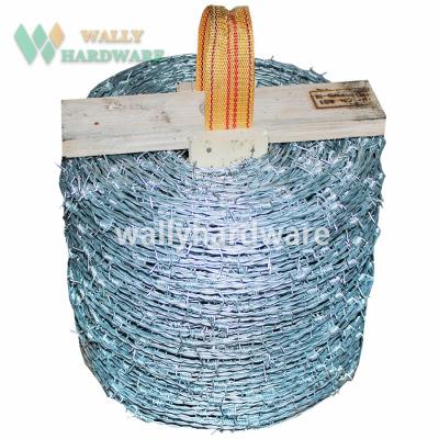 China Agriculture High Tensile Steel Rod 15.5 80 Rod 1320 Ft Livestock Barbed Wire Roll for sale