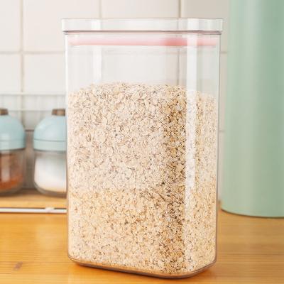 China Freshness Preservation 67oz Food Storage Containers Kitchen Pantry Airtight Plastic Dry Food Cereal Canister With Lid for sale