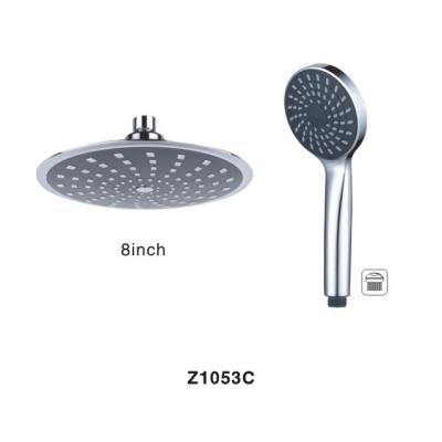 China Without Needle Nickel ABS Hand Rain Shower Head Set Plastic Hand Shower Extension for sale