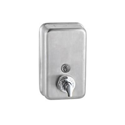 China High Quality Stainless Steel Lockable Refillable Double Soap Dispenser Hotel Bathroom Soap/Shampoo Dispenser for sale