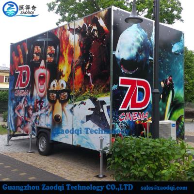 China Newest motion chairs truck mobile Xd cinema interactive 7d cinema for sale for sale