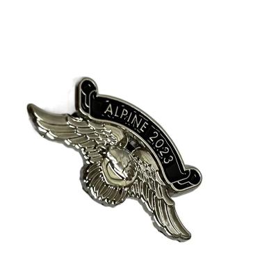 China America Hot Sale Silver Plated Customized Enamel Pins Lapel Pin Souvenir Gift Metal Craft Badges With Free Samples for sale