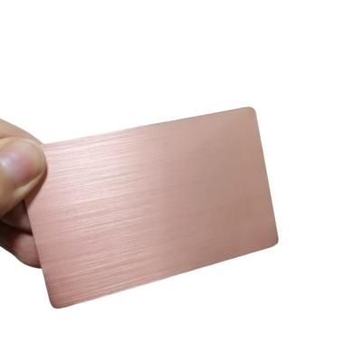 China Wholesaler/Retailer Portable Metal Business Card Stainless Steel Blank Card for Customer Laser Engraving DIY Gift Voucher Office Supplies for sale