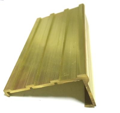 China Outdoor/Indoor Stair Nosing Indoor Fluted Non-slip Brass Stair Nosing For Staircase Marble Step for sale