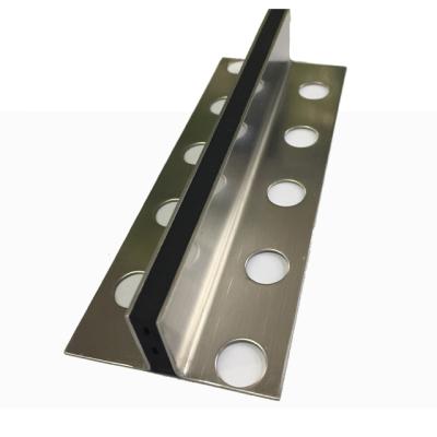 China Contemporary Building Material Stainless Steel Tile Expansion Movement Joint For Stones for sale