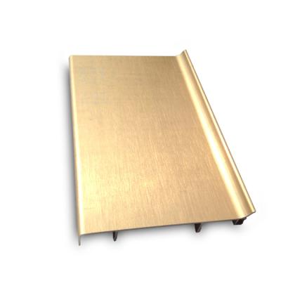 China Wall Protection Extruded Indoor Aluminum Skirting Board for sale