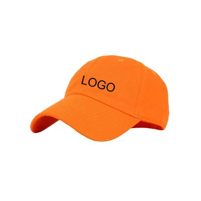 China JOINT High Quality Breathable Custom Logo Hats Fashion Golf Gym Baseball Baseball Orange Sports Hats for sale