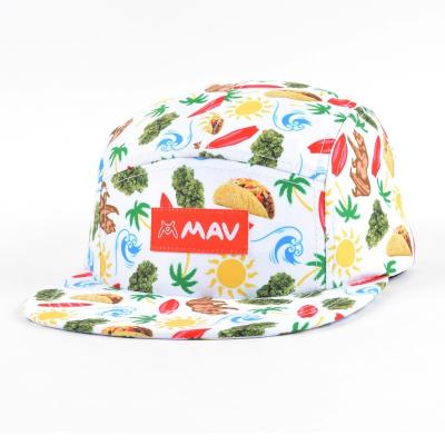 China OEM COMMON custom logo new era embroidery fashion flowers full printed summer sports vintage hat outdoor snapback for sale