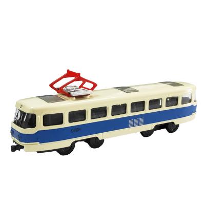 China Russian Sightseeing Fit Toy Alloy Simulation Diecast Alloy Train 2020 by Alloys Toy Models Cartoon Auto Toys for Children 1:36 Russian Sightseeing Tram for sale