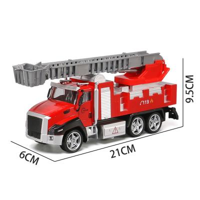 China 3 1:50 Mix Models Die Cast Model Metal Simulation Metal Truck Fire Engine Series Car Fire Rescue Die Cast Truck Model for sale