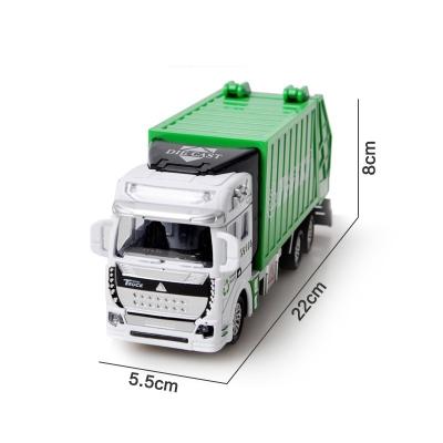 China 3 Mix Models Alloy Car 1:48 Simulation Children Die Cast Toy Truck Sanitation Rubbish Vehicle Sprinkler Toy Maket Car Models for sale