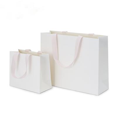 China FANXI Logo Jewelry Bag Print Your Own Logo Shopping Bags Small White Jewelry Gift Paper Bag With Logo for sale