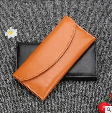 China 2022 Yiwu small MOQ handmade 100% long waterproof peiquan women's genuine leather wallet for sale