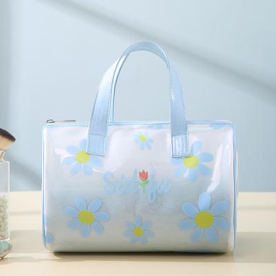 China Fashion Hot Selling Clear PVC Women Wash Outdoor Bag Large Capacity Tote Bag for sale